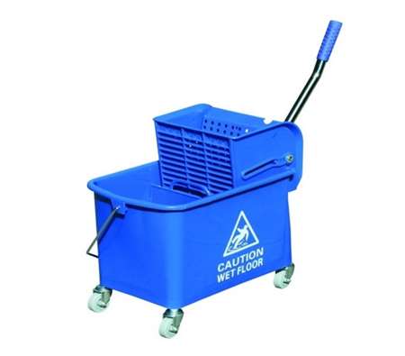 Image de CHARIOT PUMA SEAU 20L + PRESSE LAVAGE A PLAT