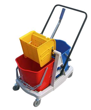 Image de CHARIOT TIGRE 2x15L PRESSE A PLAT