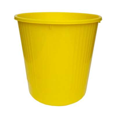 Image de CORBEILLE A PAPIER PLEINE 14L JAUNE