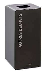 Image de CUBATRI 75L SANS SERRURE SUP. SAC FACADE BLANC AUTRE DECHET