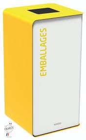 Image de CUBATRI 75L SANS SERRURE SUP. SAC FACADE BLANC EMBALLAGES