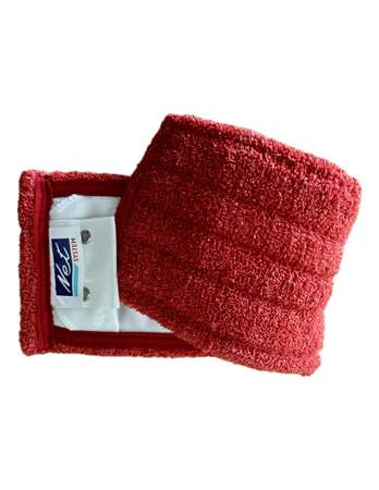 Image de FRANGE MICROFIBRE ROUGE 40CM POCHES ET 2 OEILLETS