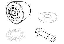 Image de KIT 2 ROUES ARRIERE NUC. 244X + VIS