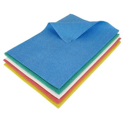 Image de LAVETTES NON TISSEES AJOUREES 50x30CM - BLEU