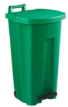 Image de POUBELLE MOBILE A PEDALE 90L - BOOGY - VERT/VERT