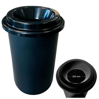 Image de POUBELLE DONUTS 50L NOIRE