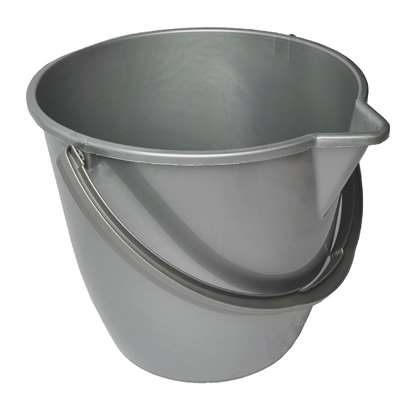 Image de SEAU A BEC 12L ANSE PLASTIQUE - GRIS
