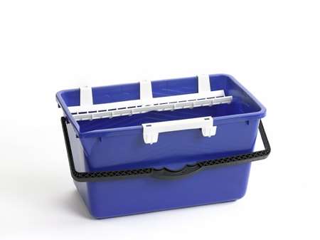 Image de SEAU 18L BLEU MOERMAN AVEC EGOUTTOIR ET CROCHETS