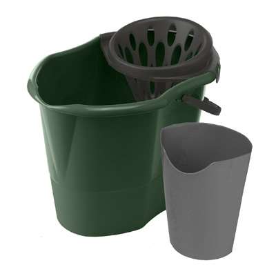 Image de SEAU DE LAVAGE RECTANGULAIRE BI-BAC 15L + ESSOREUR