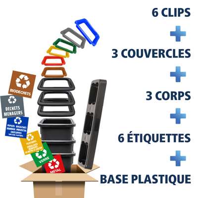 Image de KIT COMPLET TRI SELECTIF FIT 50L