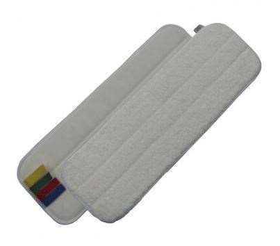 Image de MOP MICROFIBRE VELCRO 44x13CM BLANC AVEC CODES COULEURS